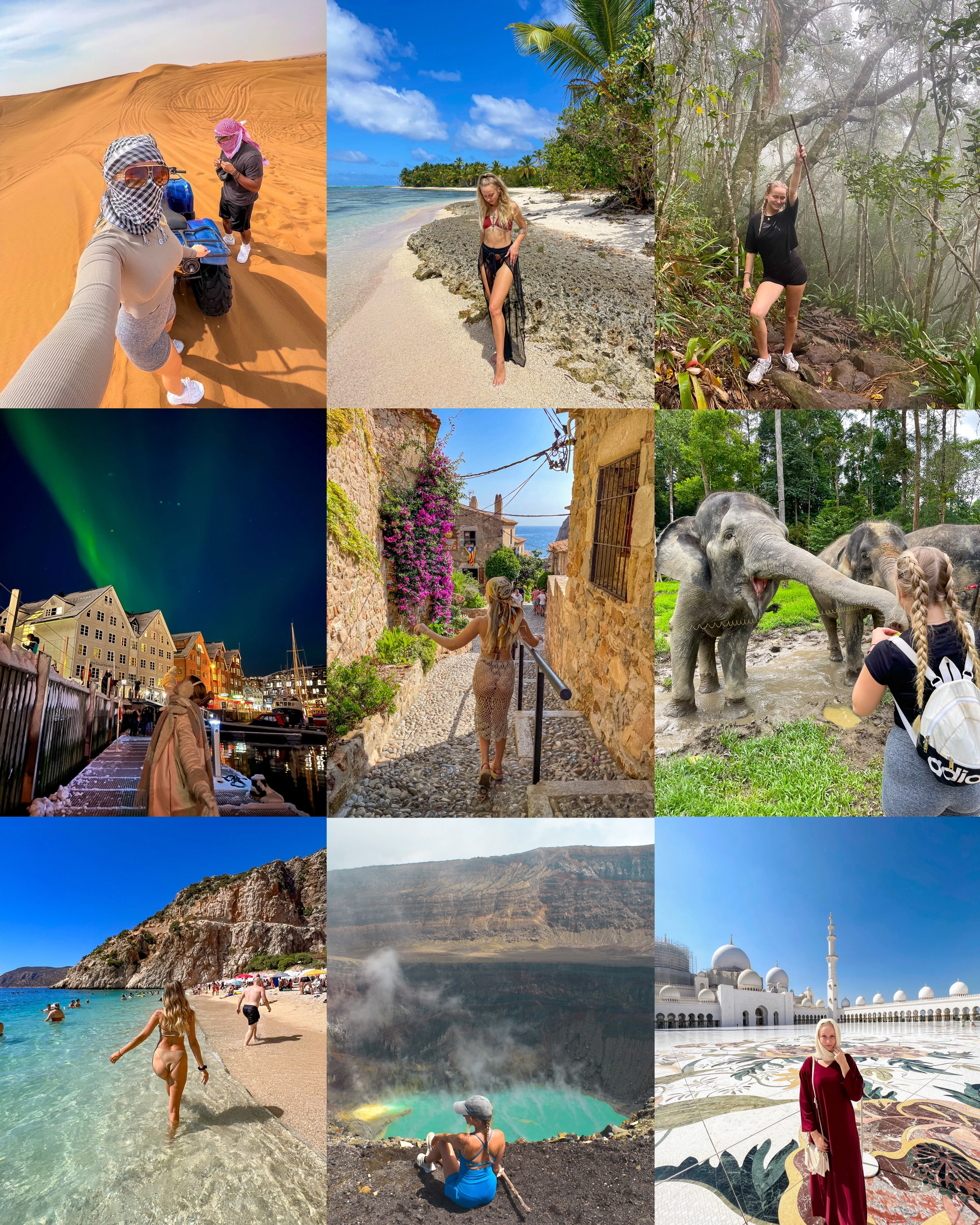 BlondeVelvet Travel author exploring a scenic destination